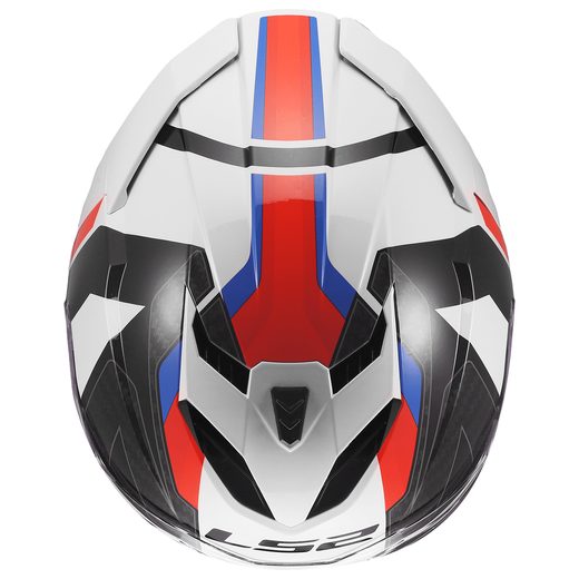 LS2 HELMETS LS2 FF818 STORM III SPORTY WHITE BLUE RED 3XL