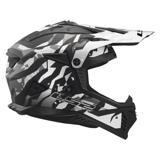 LS2 HELMETS LS2 MX708 FAST II GROTESK BLACK GREY-06