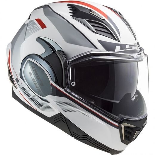 LS2 HELMETS LS2 FF900 VALIANT II HUB GLOSS WHITE SILVER