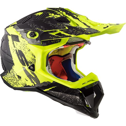 LS2 HELMETS LS2 MX470 SUBVERTER CLAW MATT BLACK HI VIS