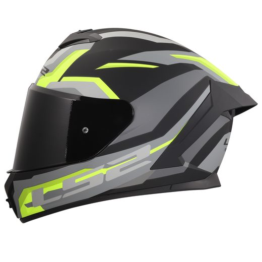 LS2 HELMETS LS2 FF820 RAPID III HYPER BLACK H-V YELLOW