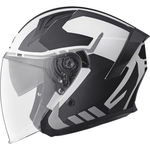 OTEVŘENÁ HELMA GMS VECTUS ZG11601 ČERNO-BÍLÁ S