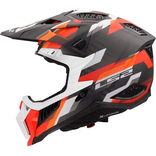 LS2 HELMETS LS2 MX703 X-FORCE PHANTOM ORANGE RED-06