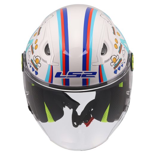 LS2 HELMETS LS2 OF622 FUNNY II NEXT LEVEL WHITE