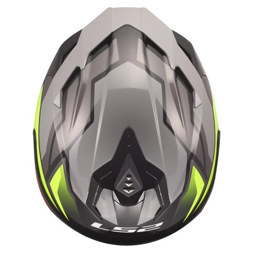 LS2 HELMETS LS2 FF817 CHALLENGER II VIPER GREY H-V YELLOW