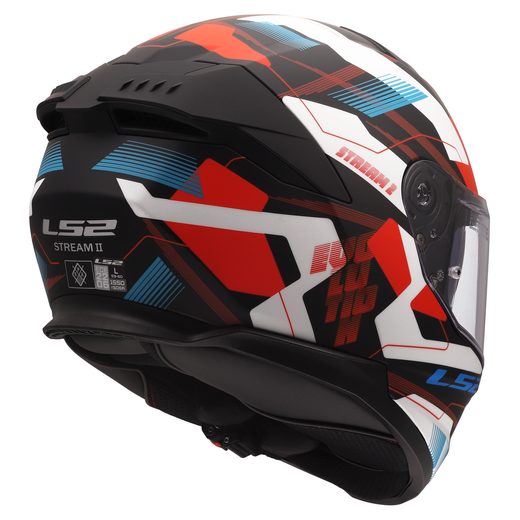 LS2 HELMETS LS2 FF808 STREAM II MIKA MATT WHITE BLUE-06 3XL
