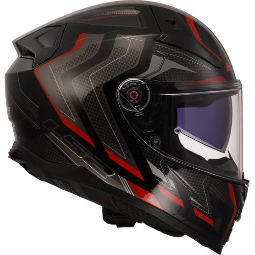 LS2 HELMETS LS2 FF811 VECTOR II ALIZER BLACK RED-06