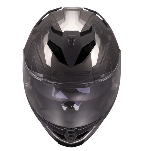 LS2 HELMETS LS2 FF818 STORM III SPORTY BLACK GREY