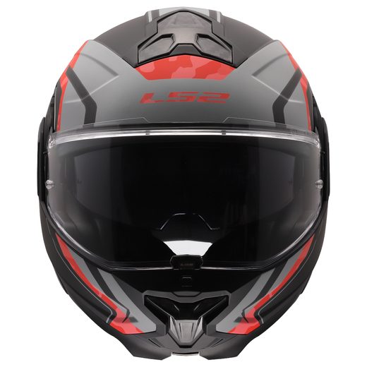 LS2 HELMETS LS2 FF910 ADVANT II GLIDE BLACK GREY RED