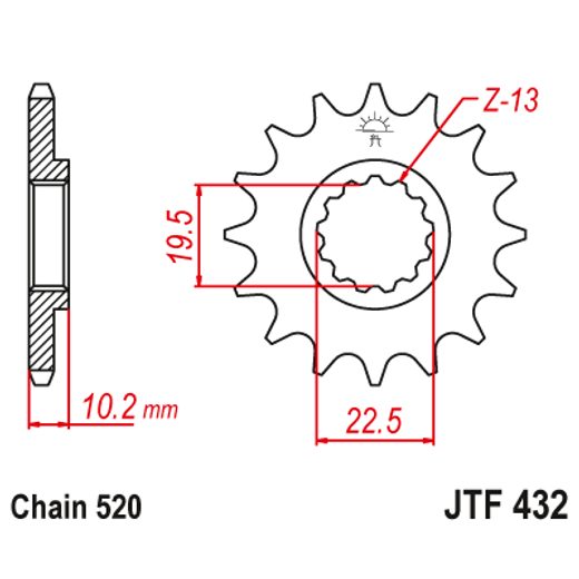 ŘETĚZOVÁ SADA D.I.D CHAIN - ZLATÝ ŘETĚZ 520 DZ, NETĚSNĚNÝ, KOLEČKO JT, ROZETA JT PRO SUZUKI RM 250 1984-1986
