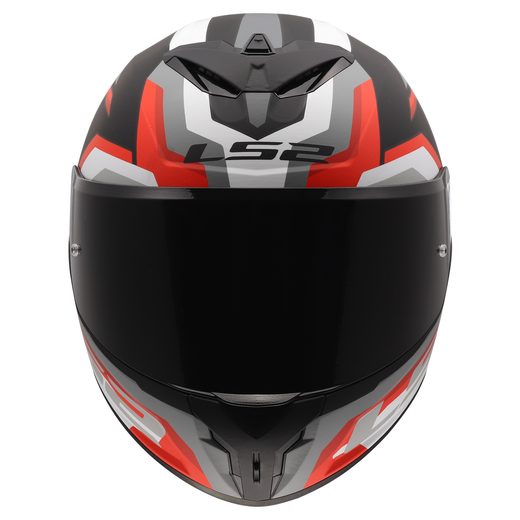 LS2 HELMETS LS2 FF820 RAPID III HYPER BLACK RED