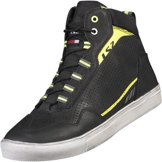 LS2 HELMETS LS2 ZOE LADY BOOTS BLACK H-V YELLOW