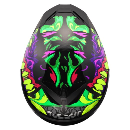 LS2 HELMETS LS2 FF820 RAPID III LYCANT PURPLE GREEN