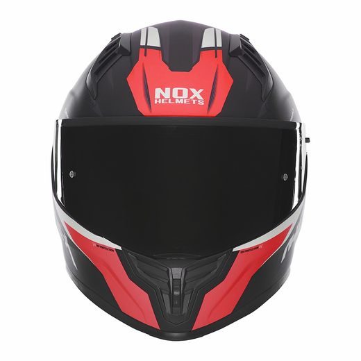 NOX PŘILBA N401 CROWER BLACK/RED MATT 2025