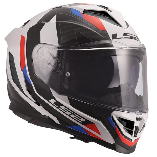 LS2 HELMETS LS2 FF818 STORM III SPORTY WHITE BLUE RED 3XL