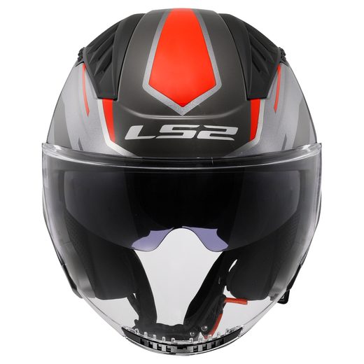 LS2 HELMETS LS2 OF600 COPTER II DISTON GREY RED-06