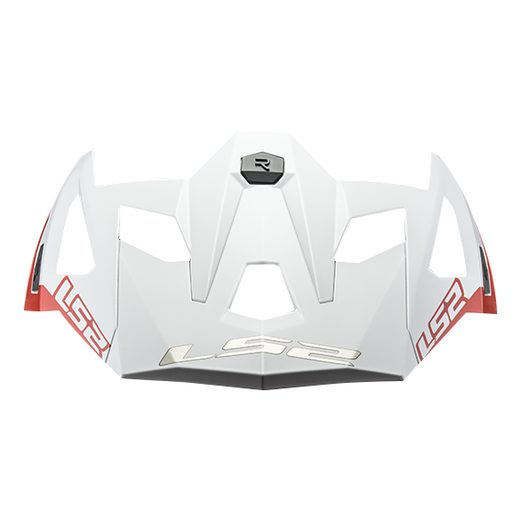 LS2 HELMETS LS2 MX703 PEAK INTEGRATED VICTORY RED WHITE