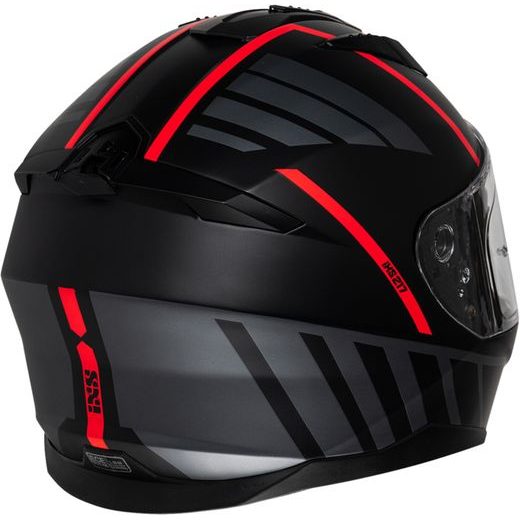 INTEGRÁLNÍ HELMA IXS IXS 217 2.0 X14092 MATNÁ ČERNÁ-ČERVENÁ 2XL
