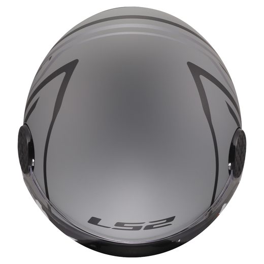 LS2 HELMETS LS2 OF558 SPHERE LUX II MINIM BLACK GREY-06