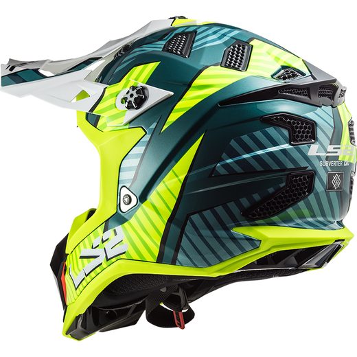 LS2 HELMETS LS2 MX700 SUBVERTER ASTRO GL.COBALT H-V YELLOW