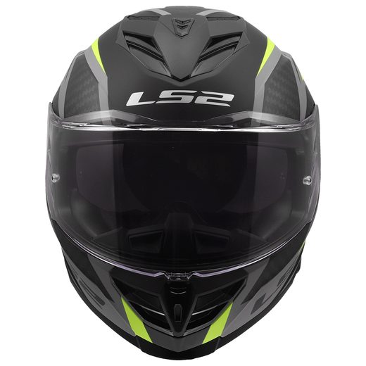 LS2 HELMETS LS2 FF818 STORM III DYNAMO BLACK H-V YELLOW