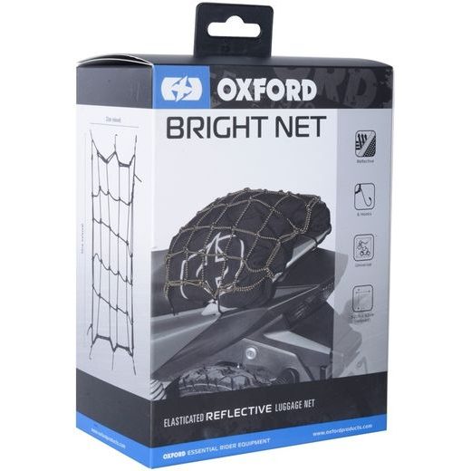 OXFORD PRUŽNÁ ZAVAZADLOVÁ SÍŤ OX658 38 X 38 CM REFLEXNÍ BLACK