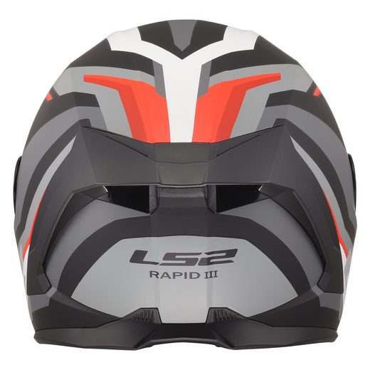 LS2 HELMETS LS2 FF820 RAPID III HYPER BLACK RED