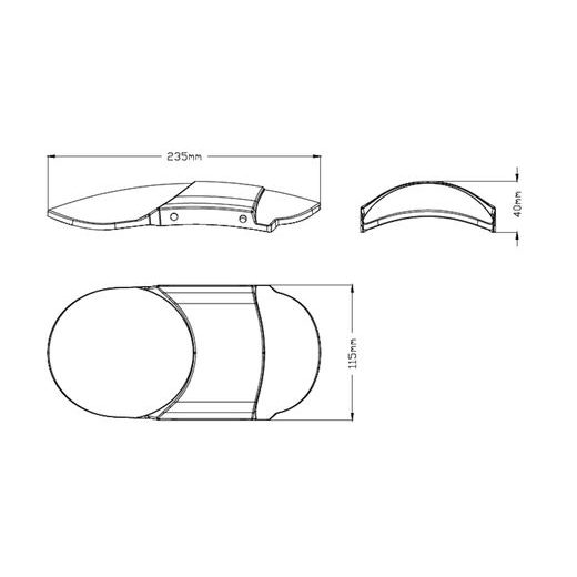 PŘEDNÍ BLATNÍK PUIG 3735N OF ALUMINIUM SHEET ČERNÝ