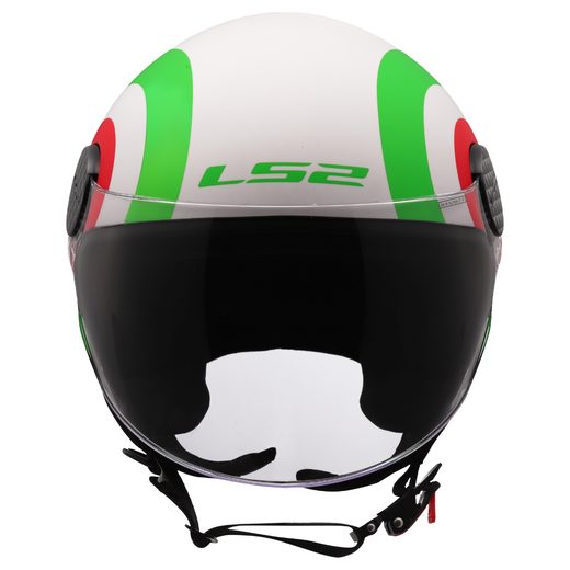 LS2 HELMETS LS2 OF558 SPHERE LUX II URBY WHITE GREEN RED-06