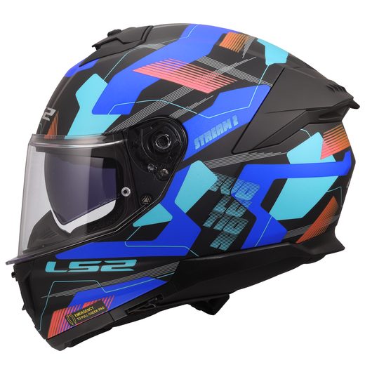LS2 HELMETS LS2 FF808 STREAM II MIKA BLACK BLUE-06