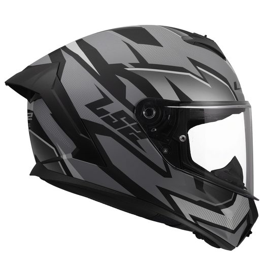 LS2 HELMETS LS2 FF820 RAPID III XTREM BLACK GREY