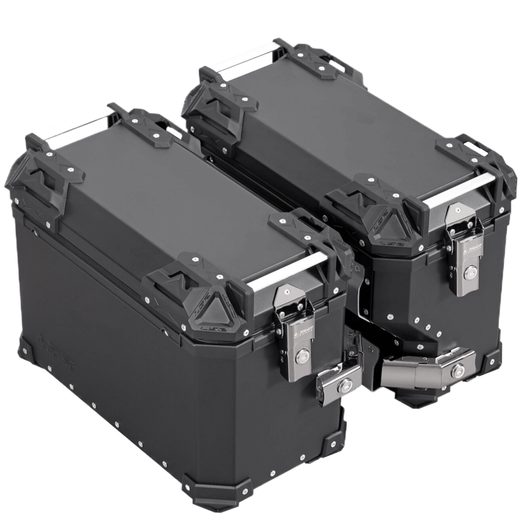 LS2 HELMETS LS2 SIDE CASE BLACK 38L + PIPE CASE BLACK 32L FOR BMW 1200/1290 GS