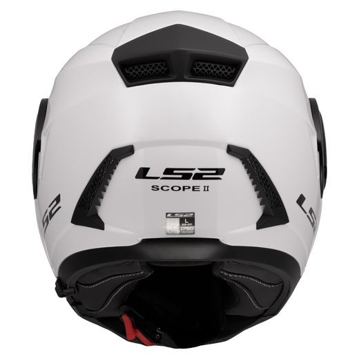 LS2 HELMETS LS2 FF902 SCOPE II SOLID GLOSS WHITE-06
