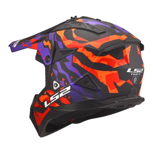 LS2 HELMETS LS2 MX708 FAST II GROTESK PURPLE ORANGE-06