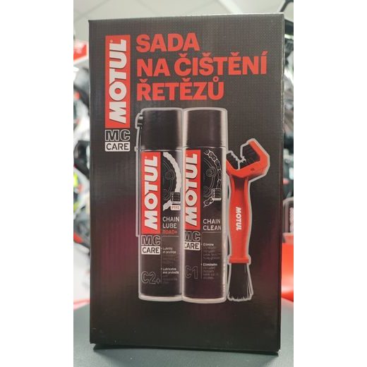 MOTUL SADA NA ČIŠTĚNÍ ŘETĚZU C2+ C1 + KARTÁČ NA ŘETĚZ