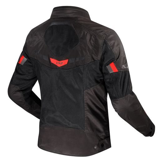 LS2 HELMETS LS2 GARDA AIR LADY JACKET BLACK RED 3XL