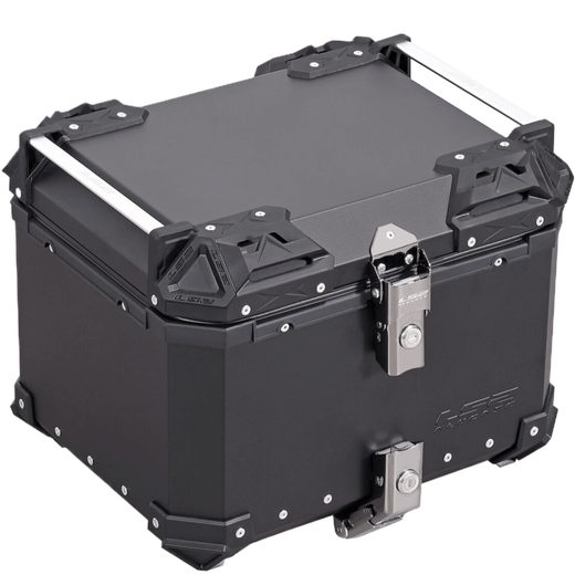 LS2 HELMETS LS2 ALUCASE BLACK 45L FOR REAR RACK WITH METAL BASE