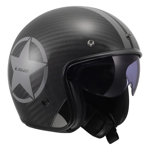 LS2 HELMETS LS2 OF601 BOB II C STAR GREY-06