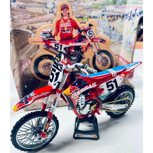 NEWRAY GASGAS MC 450F - 51 JUSTIN BARCIA RED BULL 1:12