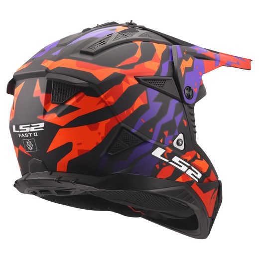LS2 HELMETS LS2 MX708 FAST II GROTESK PURPLE ORANGE-06