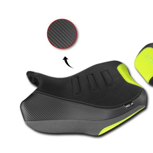 SEDLO ŘIDIČE ČERNO ŽLUTÉ +2CM TRK 702/X