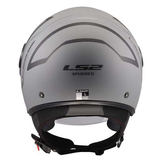 LS2 HELMETS LS2 OF558 SPHERE LUX II MINIM BLACK GREY-06