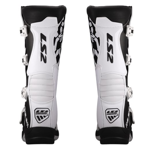 LS2 HELMETS LS2 RAPTOR MAN BOOTS BLACK WHITE