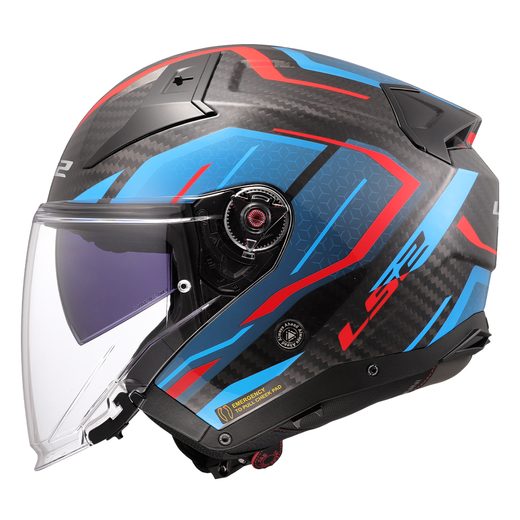 LS2 HELMETS LS2 OF603 INFINITY II C URUS BLUE RED-06