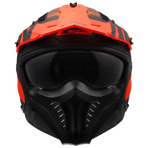 LS2 HELMETS LS2 OF606 DRIFTER GAS GREY ORANGE-06