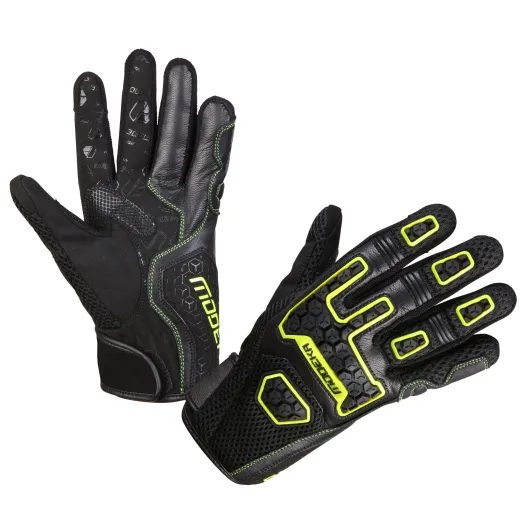 MODEKA RUKAVICE DRACON BLACK/YELLOW