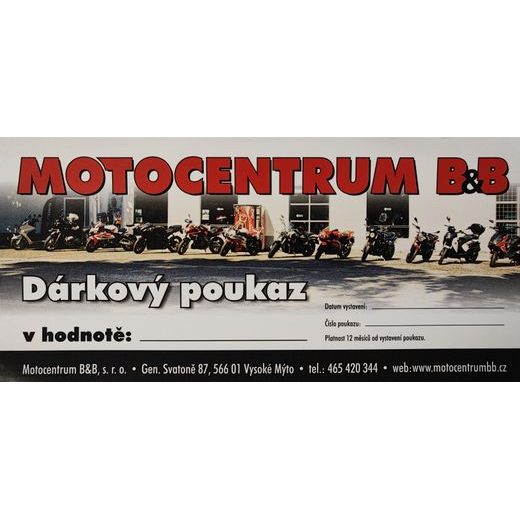 DÁRKOVÝ POUKAZ B&B