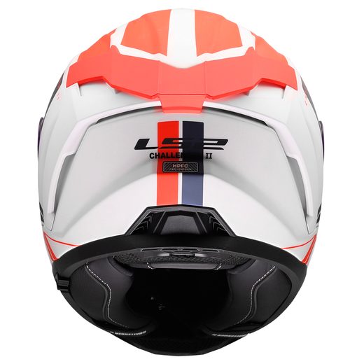 LS2 HELMETS LS2 FF817 CHALLENGER II TITAN WHITE BLUE RED