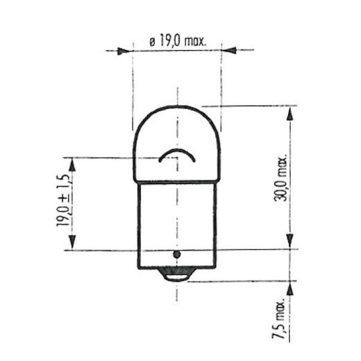 ŽÁROVKA RMS FLOSSER 246510656 BÍLÁ 6V 10W BA15S