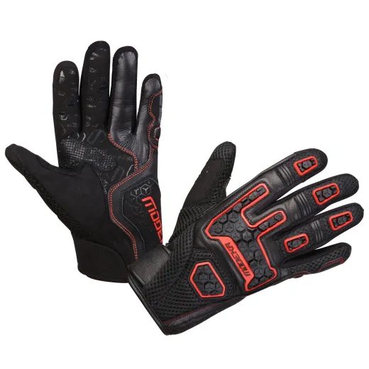 MODEKA RUKAVICE DRACON BLACK/RED